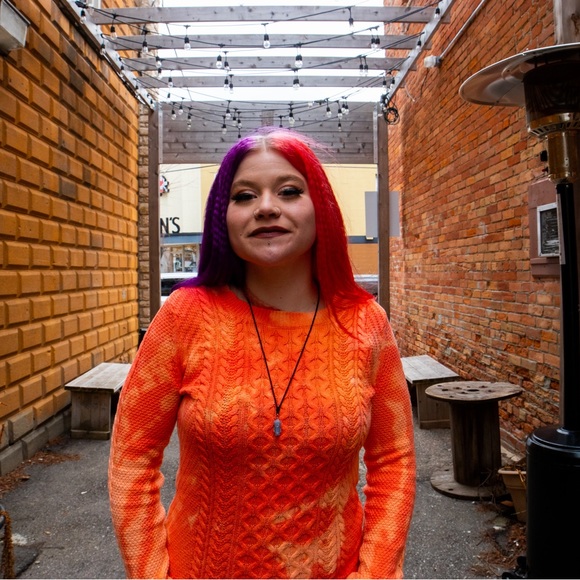 Basic Editions Tie Dye Knit Sweater - Picture 5 of 7